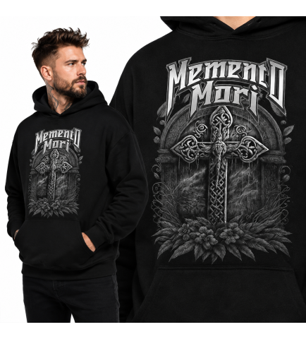 Bluza Chrześcijańska z kapturem Momento Mori